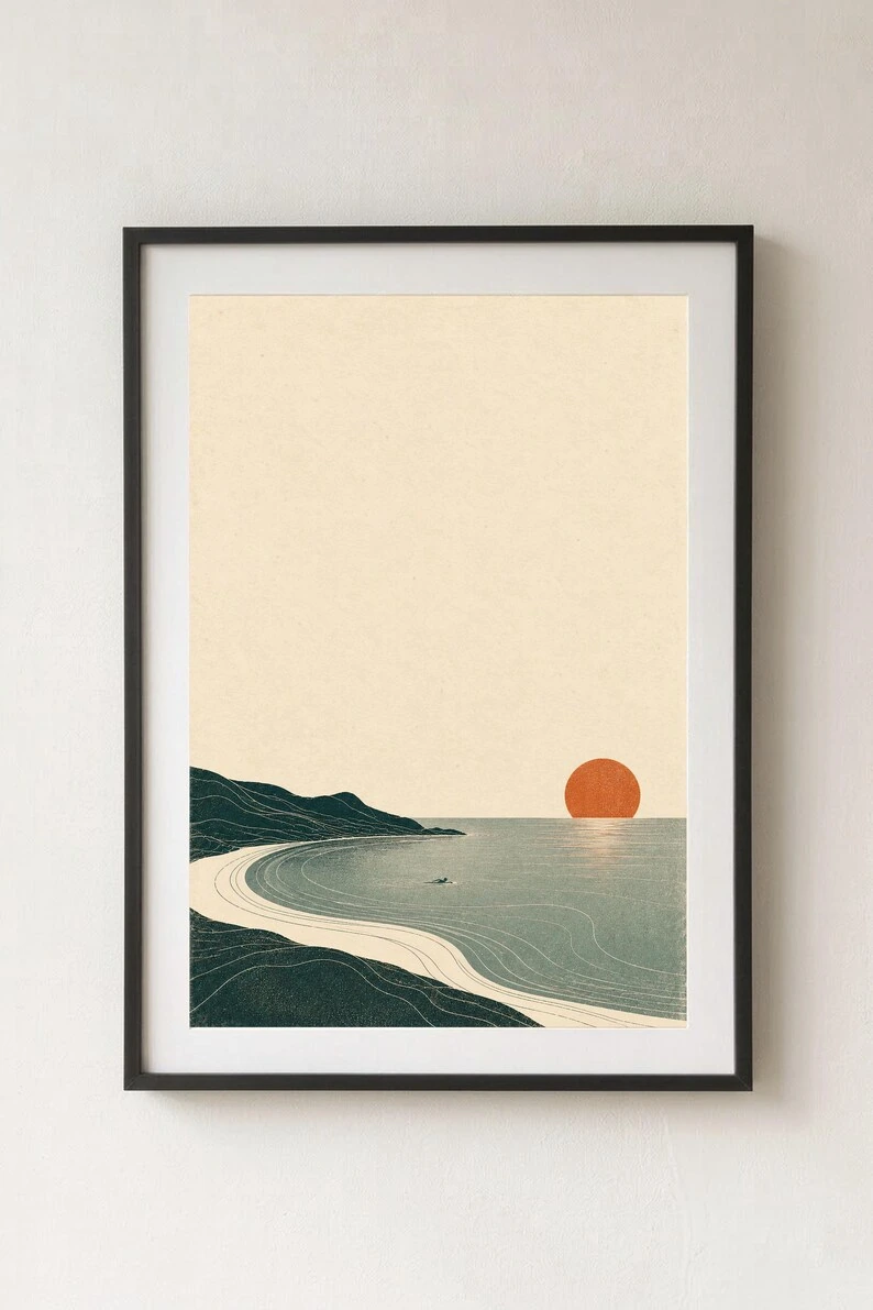 Coastal Swimming · Retro Sunset