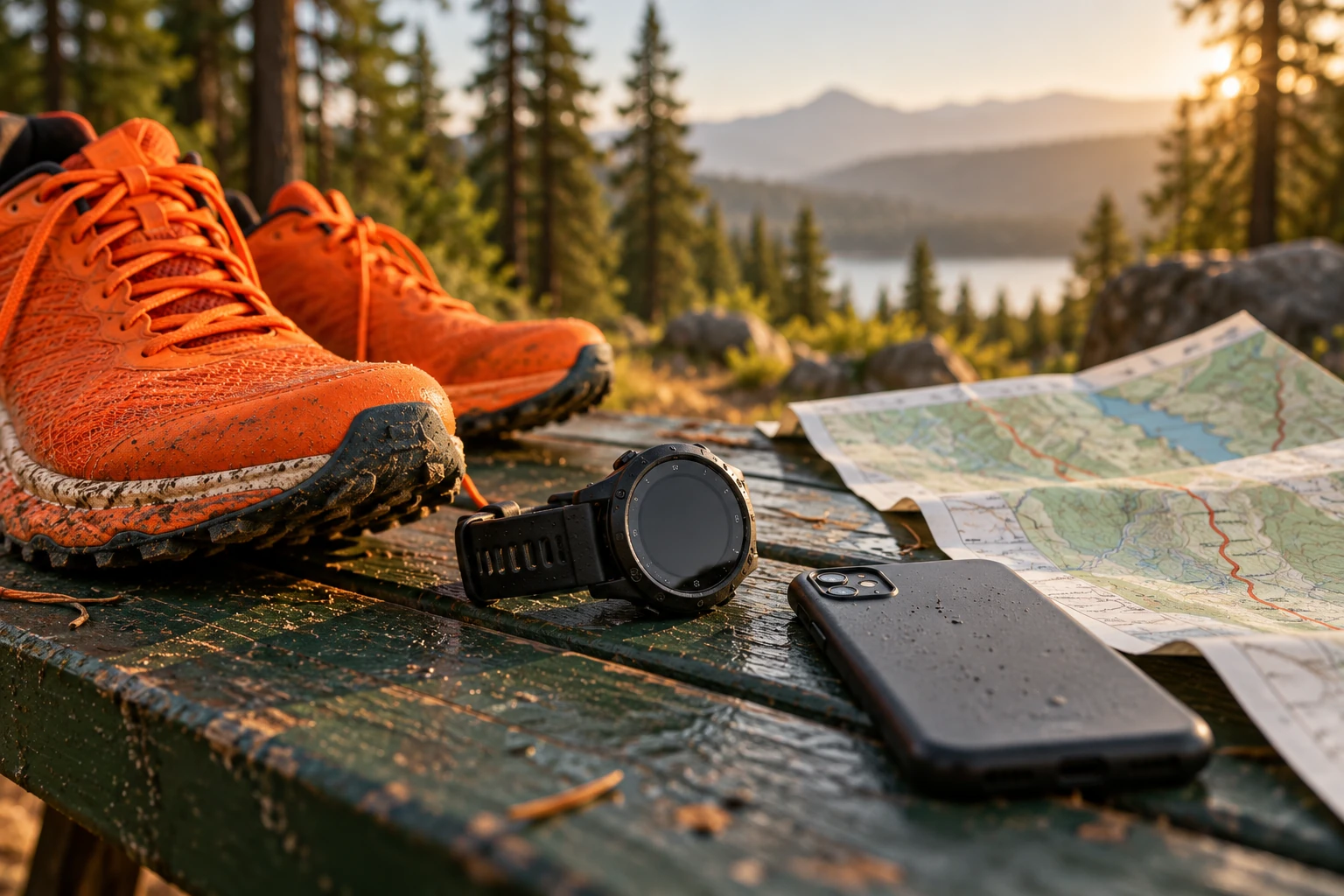 Running and GPS routes — AI-generated editorial image for the Strava guide